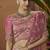 Designer pink tissue fabric saree with pink tissue blouse fabric
