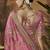 Designer pink tissue fabric saree with pink tissue blouse fabric