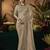 Designer gold tissue fabric saree with gold tissue blouse fabric
