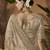 Designer gold tissue fabric saree with gold tissue blouse fabric