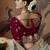 designer sky soft jacquard fabric saree with maroon silk blend blouse fabric