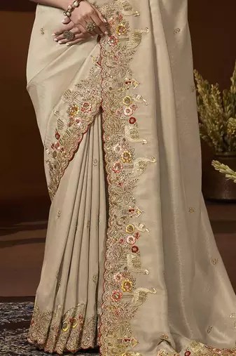 designer gold soft jacquard fabric saree with maroon silk blend blouse fabric