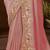 designer peaach soft jacquard fabric saree with maroon silk blend blouse fabric