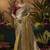 designer gold viscose fabric saree with maroon silk blend blouse fabric