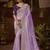 designer purple jacquard fabric saree with purple silk blend blouse fabric