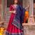 Women Bandhej Print Tasar Silk Lehenga Choli Set with Gamthi Embroidery Blouse - Free Size