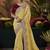 designer yellow soft jacquard fabric saree with maroon silk blend blouse fabric