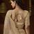 Designer gold tissue fabric saree with gold tissue blouse fabric