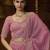 Designer pink tissue fabric saree with pink tissue blouse fabric