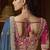 designer green satin fabric saree with rani pink silk blend blouse fabric