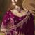 Designer wine satin fabric saree with wine satin blouse fabric