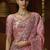 Designer pink tissue fabric saree with pink tissue blouse fabric