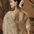 designer gold silk blend fabric saree with gold silk blend blouse fabric