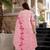 pink embroidered chanderi silk kurta pant dupatta set