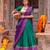 Women Bandhej Print Tasar Silk Lehenga Choli Set with Gamthi Embroidery Blouse -  Free Size