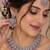 Purple mehandi-plated agate stone necklace set with earrings & maang tikka