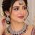 Multi mehandi-plated agate stone necklace set with earrings & maang tikka