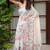 neera pure linen with hand printed lotuses, kutdana handwork and hand embroidery
