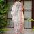 neera pure linen with hand printed lotuses, kutdana handwork and hand embroidery