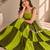 Parrot Green Cowrie Kodi Work Roman Silk Traditional Chaniya Choli