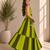 Parrot Green Cowrie Kodi Work Roman Silk Traditional Chaniya Choli