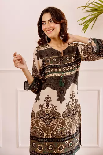 Women Ethnic Motifs Printed Regular Kurta with Palazzos