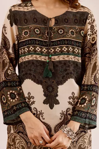 Women Ethnic Motifs Printed Regular Kurta with Palazzos