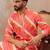Men's multi viscose rayon printed leheriya kurta with trousers – trendy festive & wedding wear