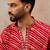 Men's pink viscose rayon printed leheriya kurta with trousers – trendy festive & wedding wear