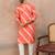 Men's multi viscose rayon printed leheriya kurta with trousers – trendy festive & wedding wear