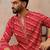 Men's pink viscose rayon printed leheriya kurta with trousers – trendy festive & wedding wear