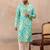 Men's turquoise blue viscose rayon printed leheriya kurta with trousers – trendy festive & wedding wear