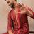 Men's maroon viscose rayon printed bandhani kurta with trousers – trendy festive & wedding wear