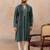 Men's blue viscose rayon printed bandhani kurta     stylish festive ethnic wear