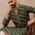 Men's green viscose rayon printed leheriya kurta stylish festive ethnic wear