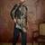 Men's black velvet printed design floral kurta with trousers – trendy festive & wedding wear