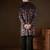 Men's black velvet printed design ethnic motifs kurta with trousers trendy festive & wedding wear