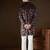 Men's black velvet printed design ethnic motifs kurta with trousers – trendy festive & wedding wear