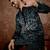 Men's black velvet printed design ethnic motifs kurta with trousers – trendy festive & wedding wear