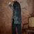 Men's black velvet printed design ethnic motifs kurta with trousers – trendy festive & wedding wear