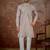 Men's lavender silk blend embroidered design solid kurta with trousers – trendy festive & wedding wear