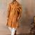 Men's mustard silk blend printed ethnic motifs kurta with dupatta     trendy festive & wedding wear