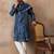 Men's blue silk blend printed ethnic motifs kurta with dupatta     trendy festive & wedding wear
