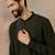 Men's green viscose rayon printed design ethnic motifs kurta with trousers – trendy festive & wedding wear