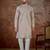 Men's lavender silk blend embroidered solid kurta – stylish festive ethnic wear
