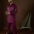 Men's purple viscose rayon embroidered design solid kurta with trousers trendy festive & wedding wear
