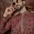 Men's maroon viscose rayon embroidered design floral kurta with trousers – trendy festive & wedding wear