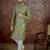Men's green viscose rayon embroidered ethnic motifs kurta – stylish festive ethnic wear