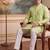 Men's green jacquard woven design ethnic motifs kurta – stylish festive ethnic wear