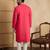 Men's pink viscose rayon embroidered solid kurta with trousers – trendy festive & wedding wear